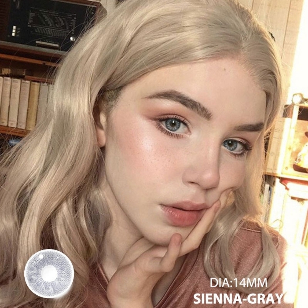 Sienna Gray Colored Eyalashes